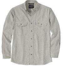 Steel/Malt Rugged Flex&trade; Lightweight Long-Sleeve Plaid Shirt