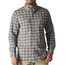 Steel/Navy Rugged Flex&trade; Lightweight Long-Sleeve Plaid Shirt