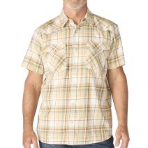 Eggshell Montana Bozeman Relaxed Short Sleeve Plaid Shirt