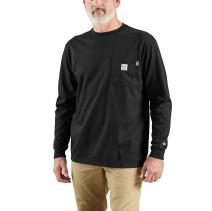 Black Flame-Resistant Force® Long Sleeve Cotton T-Shirt