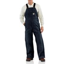 Dark Navy Flame-Resistant Duck Bib Overall - Quilt Lined