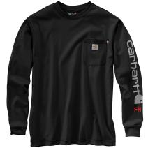 Black Flame-Resistant Force® Signature Logo Sleeve T-Shirt