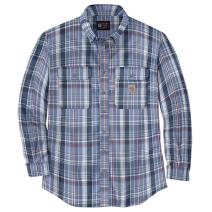 Coastal Flame-Resistant Force Rugged Flex® Original Fit Twill Long-Sleeve Plaid Shirt