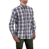 Lakeshore/Chili Pepper Flame-Resistant Force® Rugged Flex® Original Fit Twill Long-Sleeve Plaid Shirt