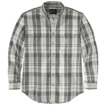 Shadow/Malt Flame-Resistant Force® Rugged Flex® Loose Fit Twill Long-Sleeve Plaid Shirt