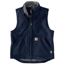 Dark Navy Flame-Resistant Duck Sherpa-Lined Vest