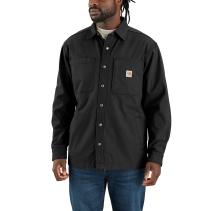 Black Flame Resistant Rugged Flex Canvas Shirt Jac