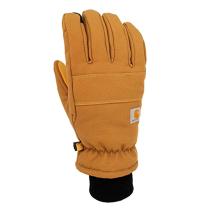 Carhartt Brown Insulated Duck/Synthetic Leather Knit Cuff Glove