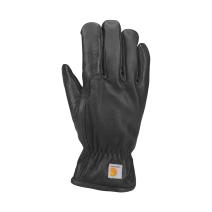Black Leather Fleece-Lined Glove