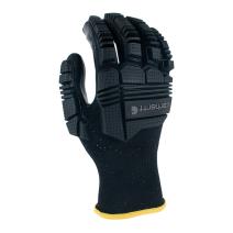 Black Knuckle Guard Nitrile Glove
