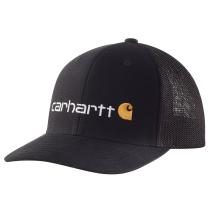 Black Rugged Flex® Fitted Canvas Logo Graphic Cap