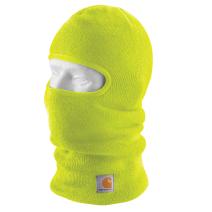 Bright Lime Knit Insulated Face Mask