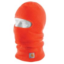 Bright Orange Knit Insulated Face Mask