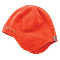 Bright Orange Fleece Earflap Hat