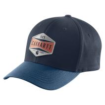 Navy Rugged Flex® Fitted Twill Trademark Graphic Cap