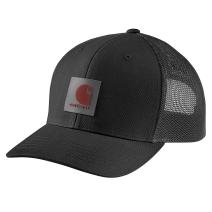 Black Rugged Flex® Twill Mesh-Back Logo Patch Cap