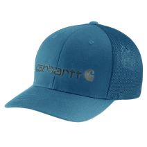 Storm Blue Rugged Flex® Fitted Canvas Mesh-Back Graphic Cap