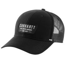 Black Canvas Mesh-Back Crafted Patch Cap
