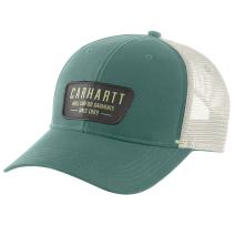 Slate Green Canvas Mesh-Back Crafted Patch Cap