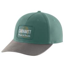 Slate Green Canvas Rugged Patch Cap