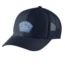 Navy Canvas Mesh-Back Work Patch Cap