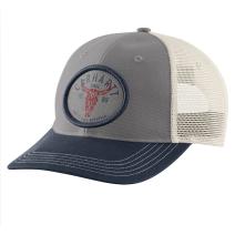 Asphalt Montana Canvas Mesh-Back Longhorn Patch Cap