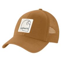 Carhartt Brown Canvas Mesh-Back C Patch Cap