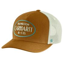 Carhartt Brown Twill Mesh-Back Hamilton Embroidered Cap