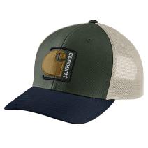 Forestry Green Canvas Mesh-Back C Patch Cap