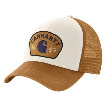 Carhartt Brown Canvas Mesh-Back 1889 Patch Cap