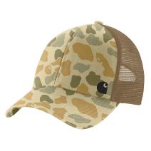 Beach Signature Camo Canvas Mesh-Back Camo Cap