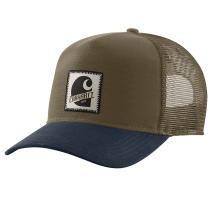 Burnished Logs/Navy Rugged Flex&trade; Five-Panel "C" Patch Cap