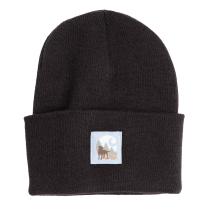 Black Watch Cap Graphic Beanie