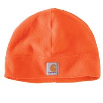 Bright Orange Fleece Beanie Cap