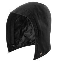 Black Washed Duck Quilted Nylon Lined Hood