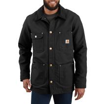 Black Chore Coat - Blanket Lined