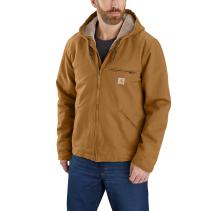 Carhartt Brown Washed Duck Jacket - Sherpa Lined