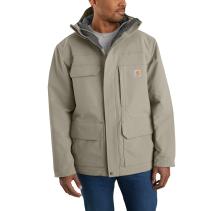 Greige Super Dux™ Relaxed Fit Insulated Traditional Coat