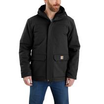 Black Super Dux™ Relaxed Fit Insulated Traditional Coat
