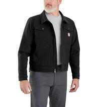 Black Rugged Flex® Relaxed Fit Duck Jacket