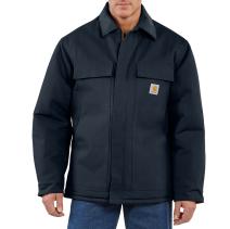 Dark Navy Loose Fit Firm Duck Insulated Traditional Coat