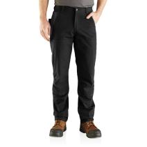 Black Rugged Flex Steel Double Front Pant