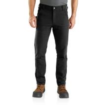 Black Rugged Flex® Slim Fit Duck Double Front Pant