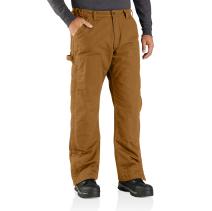 Carhartt Brown Loose Fit Washed Duck Insulated Pant