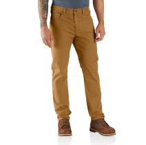 Carhartt Brown Rugged Flex® Slim Fit Duck Tapered 5-Pocket Pant