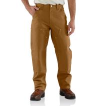 Carhartt Brown Loose Fit Firm Duck Double-Front Utility Work Pant