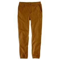 Carhartt Brown Rugged Flex® Relaxed Fit Canvas Jogger Pant