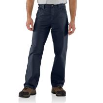 Navy Canvas Work Loose Fit Pant
