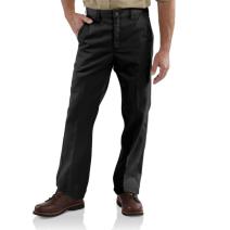 Black Twill Work Relaxed Fit Pant