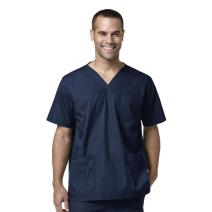 Navy Men's Classic Fit Ripstop Bi-Swing 4-Pocket V-Neck Top